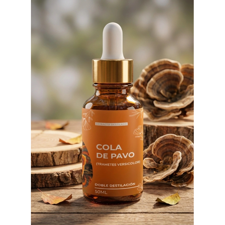 Cola de Pavo Extracto de Doble Destilación